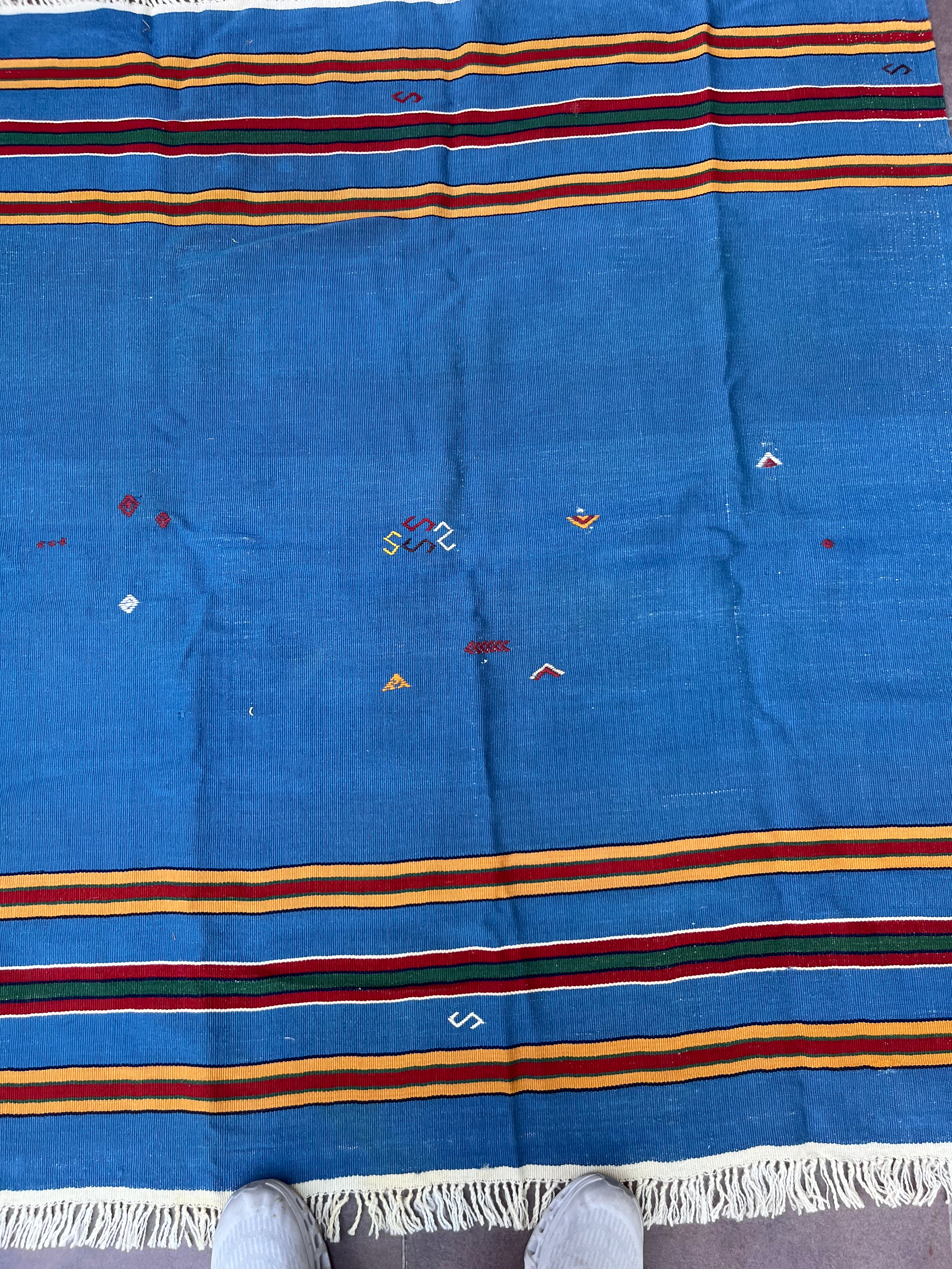 Çanakkale Yün Kilim (Renkli Şeritli)
