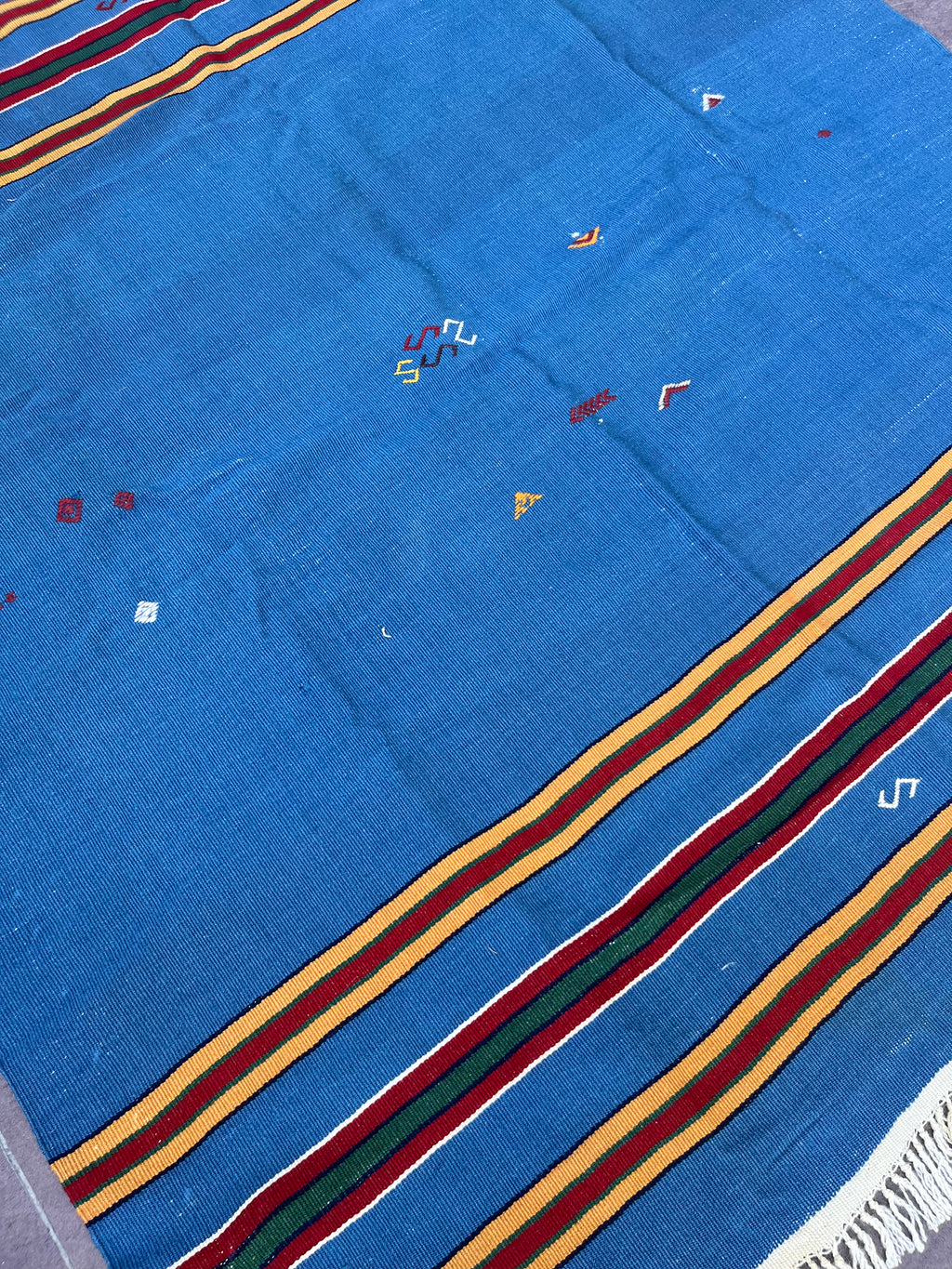 Çanakkale Yün Kilim (Renkli Şeritli)