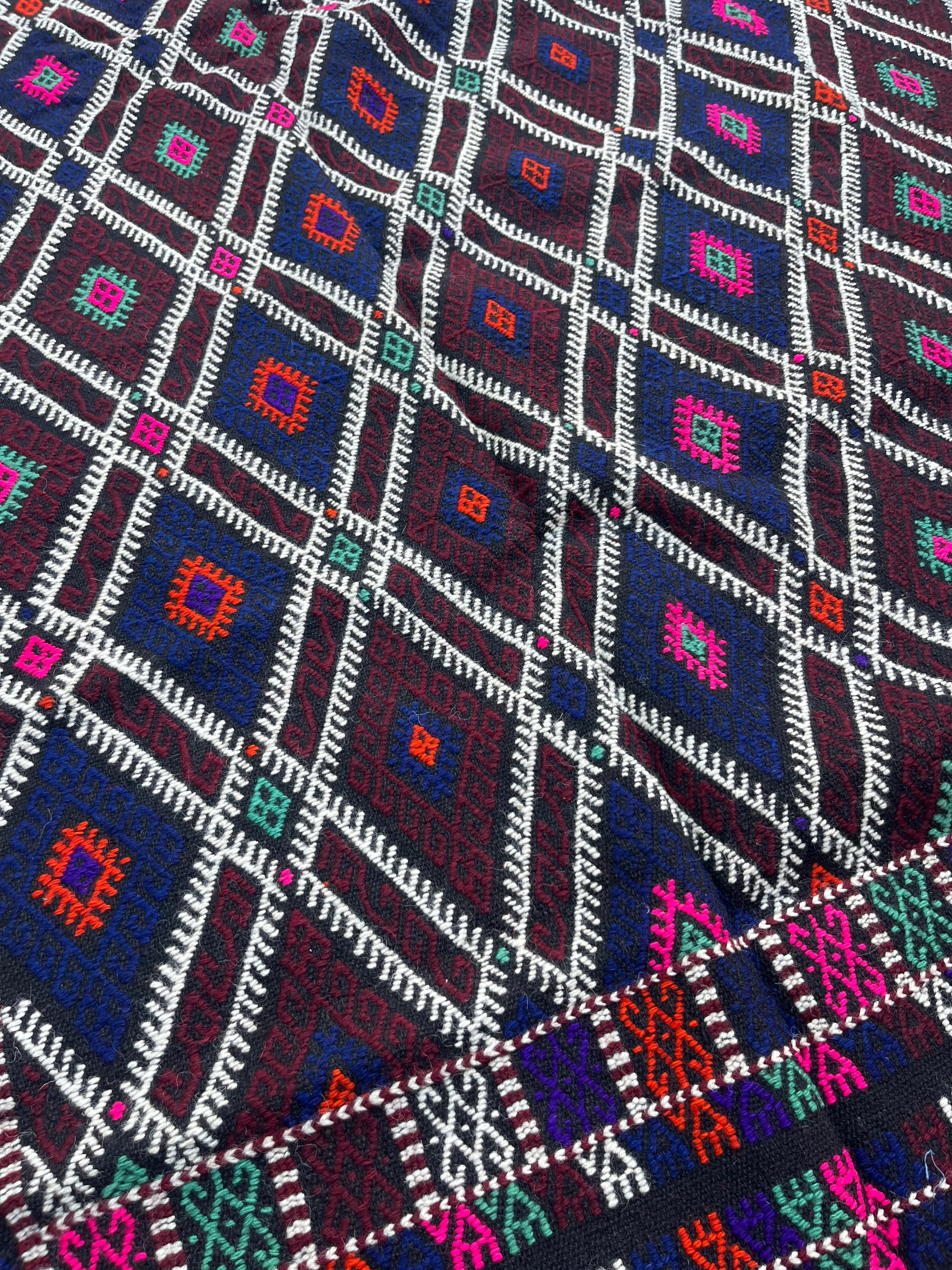 Çanakkale Yün Kilim (Baklava Kafesli)
