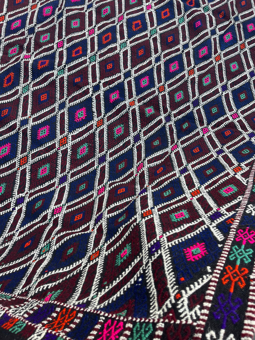 Çanakkale Yün Kilim (Baklava Kafesli)