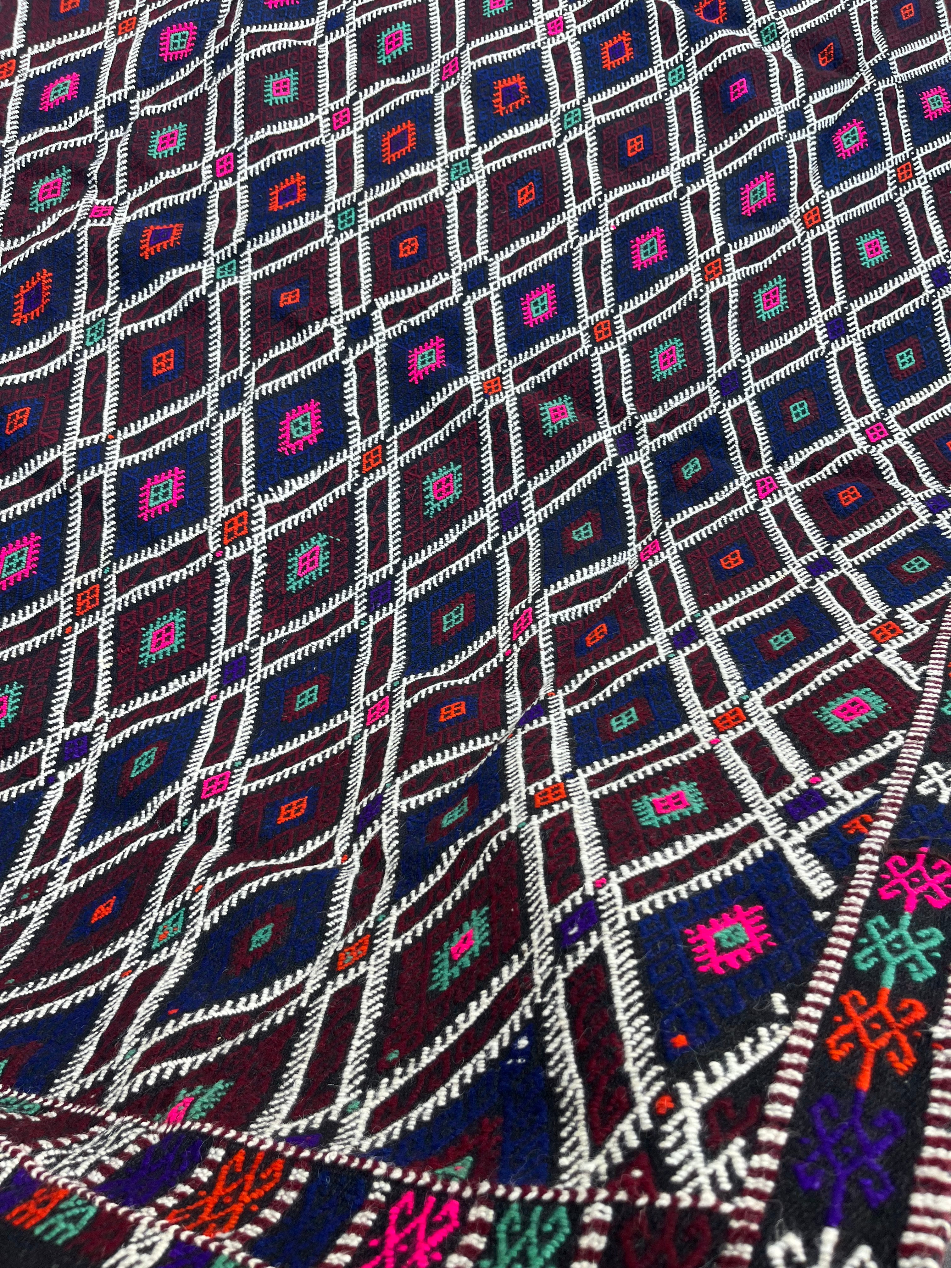Çanakkale Yün Kilim (Baklava Kafesli)