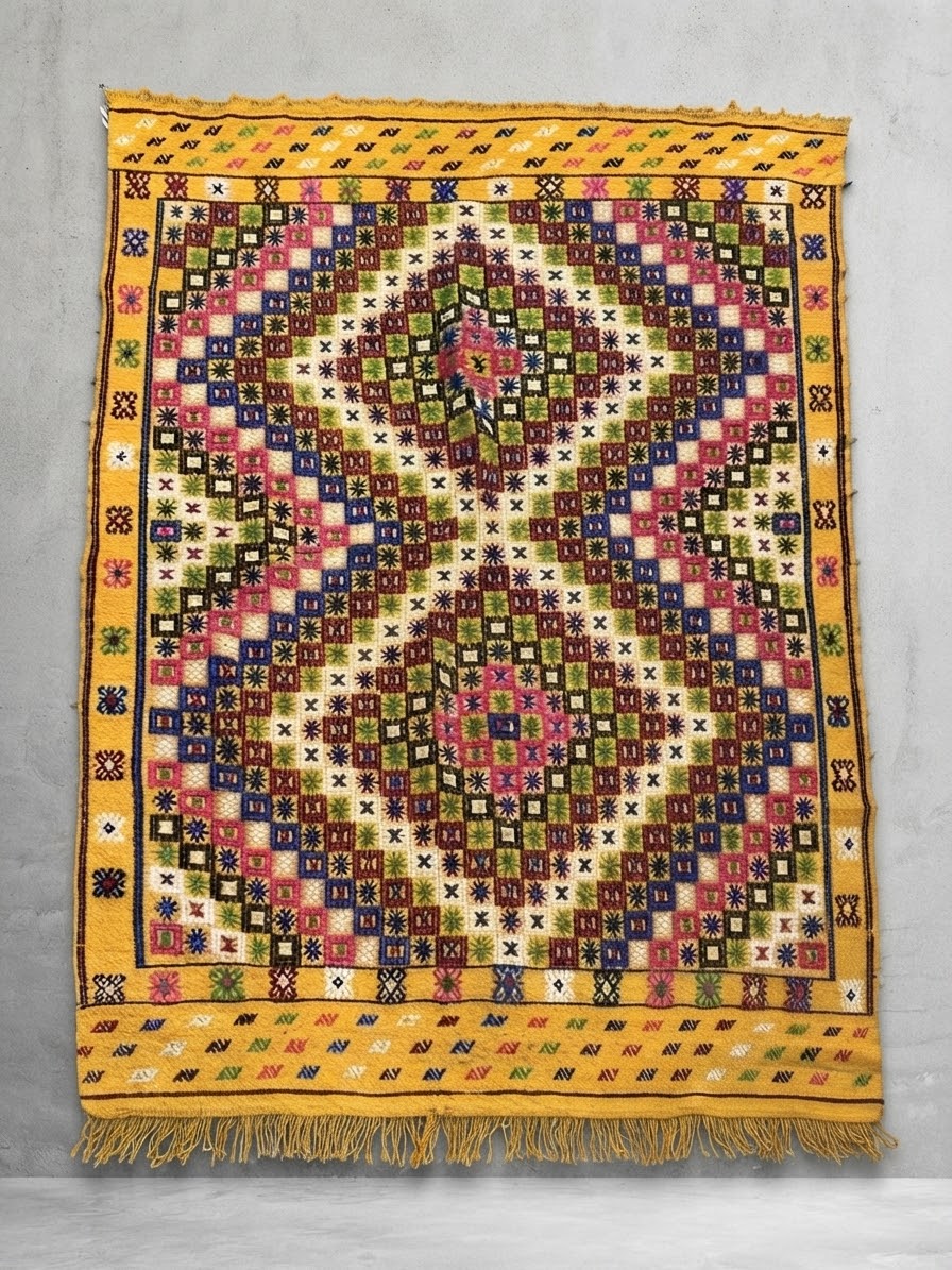Çanakkale Yün Kilim (Çift Madalyon Desenli)